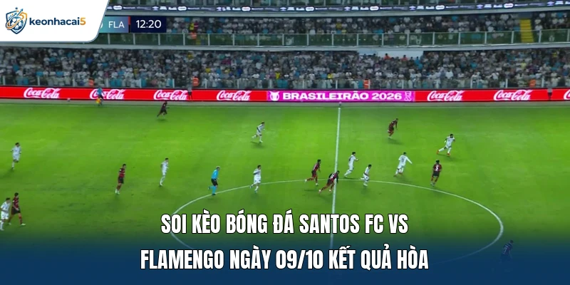 Soi kèo bóng đá Santos FC vs Flamengo ngày 09/10 kết quả hòa