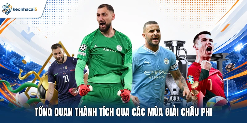 Tổng quan thành tích qua các mùa giải châu Phi 